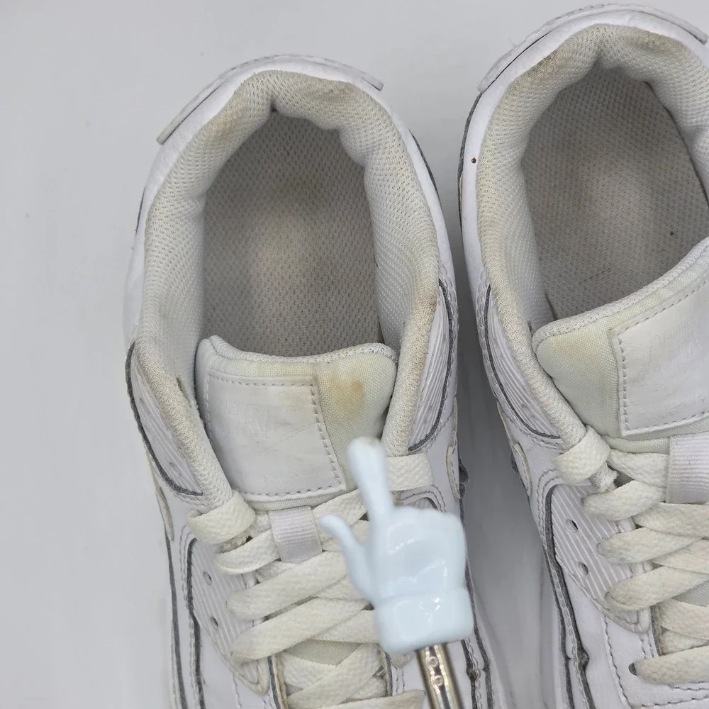Nike Air Max 90 White Metallic Silver HF6358-102 Kids 4Y Womens 5.5 Sneaker